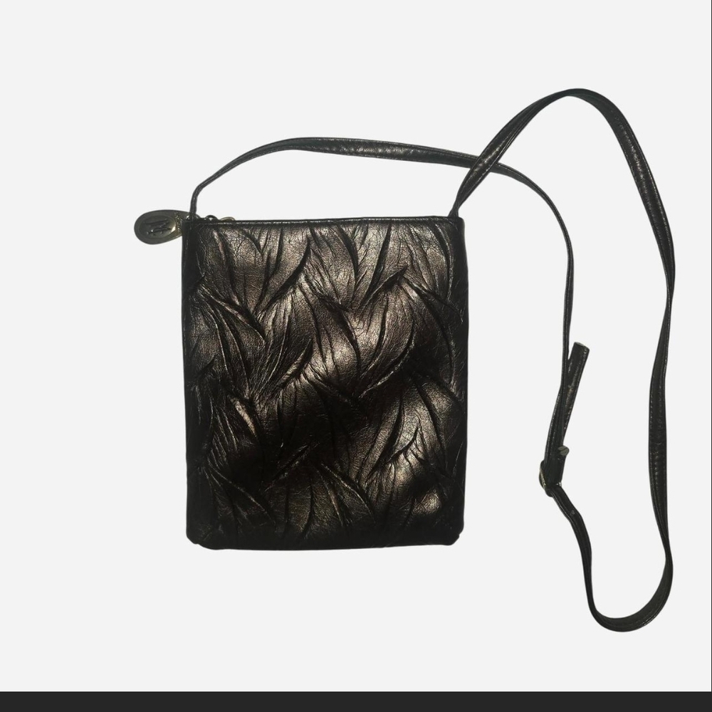 Bronze Textured Crossbody Bag